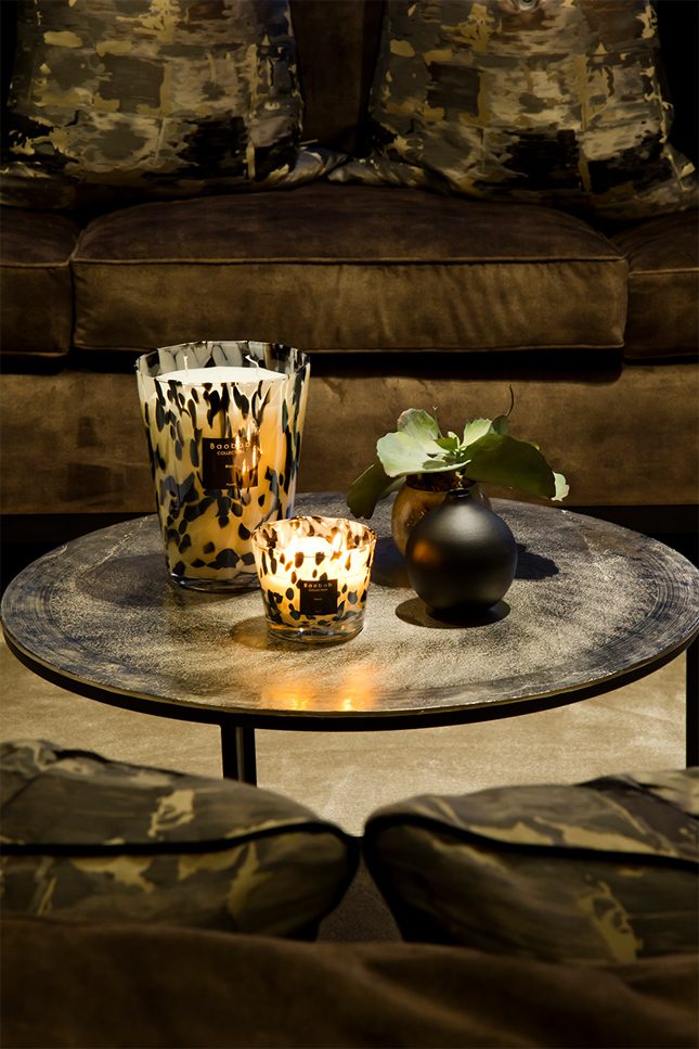 Aromatic landscapes, a scene of considered decorative objects and window treatments produced by the Aubury team